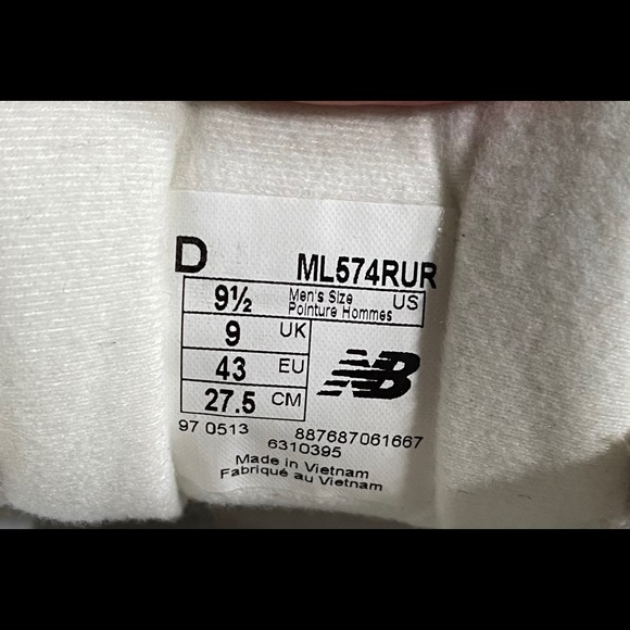 New Balance Men’s ML574 Rugby Collection - Picture 5 of 6